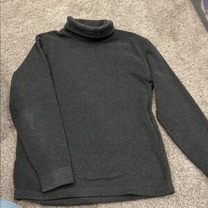 Reusch pullover collared fleece, size medium, dark gray